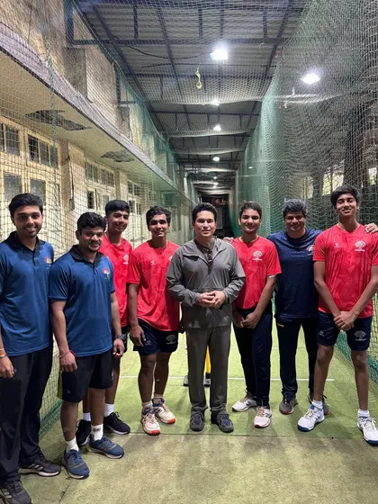 A memorable day at the clinic with Sachin Tendulkar interacting with our young and senior players. His presence and advice are a source of immense inspiration.