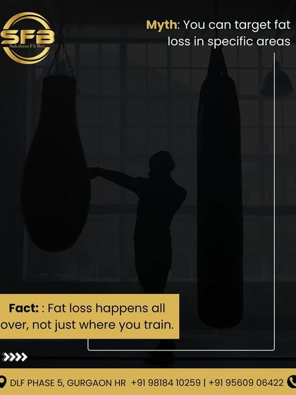 Myth: You can target fat loss in specific areas. Fact: Fat loss happens all over the body, not just where you train. Our full body workouts are designed for overall, effective fat reduction.