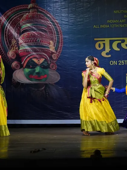 A chase scene from "PREMA VINOD," full of energy and movement. Our stage shows are dynamic and keep the audience captivated from start to finish.