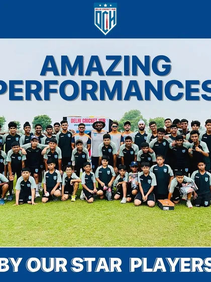 A group photo of all the participants from our summer camp. It's amazing to see so many talented and passionate young cricketers in one place.