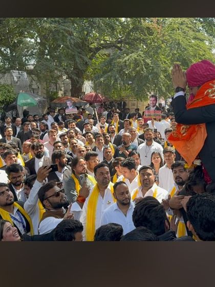 Carried on the shoulders of my supporters, a humbling and motivating experience.