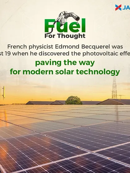 Innovation in solar technology has a rich history. The photovoltaic effect, which is the foundation of modern solar panels, was discovered in 1839 by a 19-year-old physicist, Edmond Becquerel. We build upon such pioneering discoveries to create our advanced solar solutions.