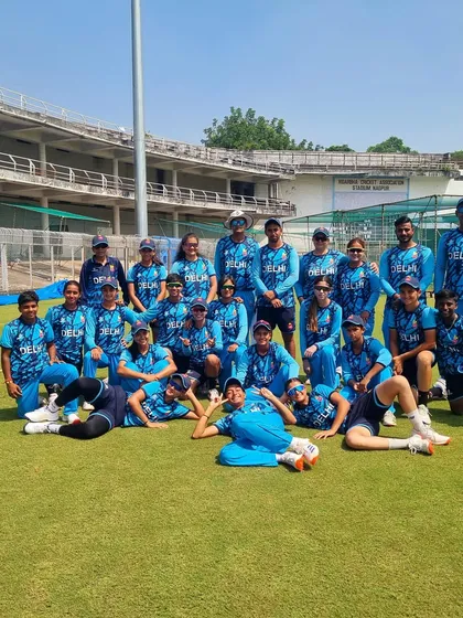 A fun team photo on the ground. It's important to enjoy the journey and build a strong team spirit.