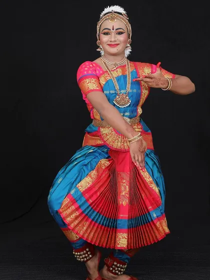 Aditi Elan has been my student for several years and is also a dedicated assistant in our online classes. Her commitment to dance is truly wonderful to see.