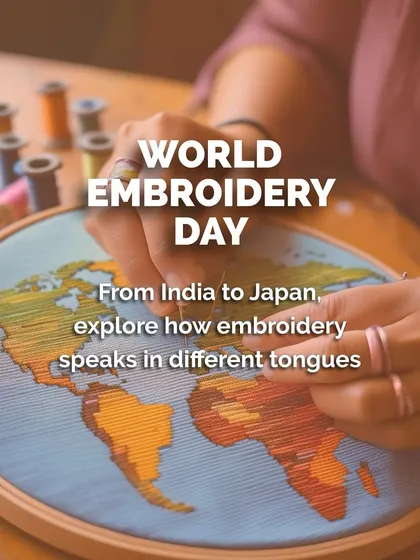 On World Embroidery Day, I love to celebrate the diversity of this global craft. Embroidery is a universal language that connects us through stories of heritage and handwork.