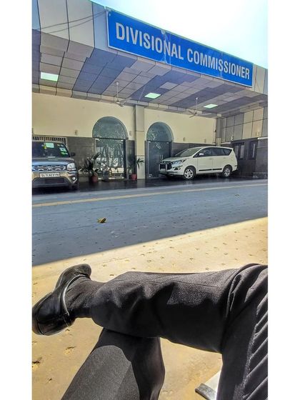 Waiting outside the Divisional Commissioner's office. I take the fight to the bureaucrats and officials, not just opposing lawyers.