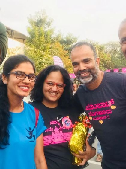 A happy selfie with fellow runners. These are the simple, happy moments that build strong friendships within our group.