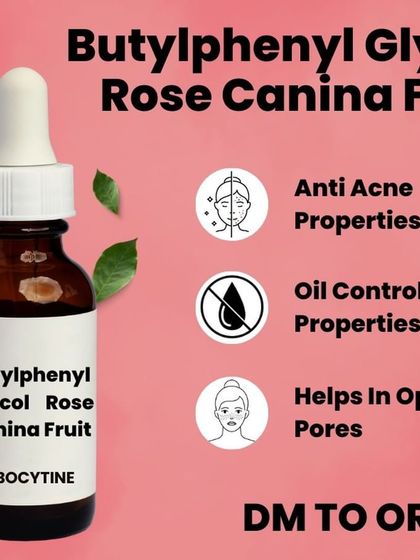 Tackle acne and oily skin concerns with Butylphenyl Glycol Rose Canina Fruit (SEBOCYTINE). This active ingredient has oil-controlling properties, helps with opening pores, and is a great choice for anti-acne formulations.