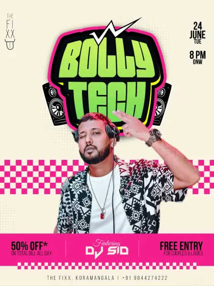My signature Bolly-Tech nights are where I fuse the soul of Bollywood with the pulse of techno. This is the unique sound I bring to the Bangalore party scene.
