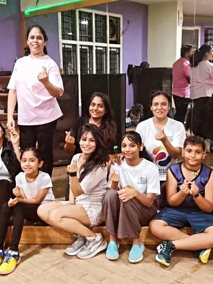 After a great workout, a group picture is a must. This is our fitness family, a supportive and happy community that celebrates every achievement together.
