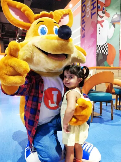 Even the littlest cubs get a big welcome. Our friendly mascot, J the Fox, loves making new friends, ensuring every child, no matter their age, feels comfortable and excited to join the fun.