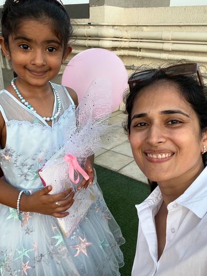 A sweet selfie with one of our little artists. Watching them express themselves through art is an absolute delight.