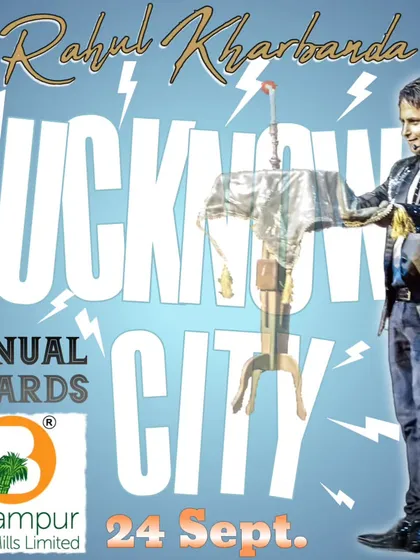 A poster for my performance at the Balrampur Chini Mills Annual Awards in Lucknow. I promised to unleash exclusive magic, and I delivered.