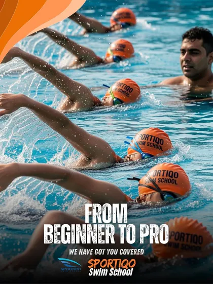 Our structured programs guide swimmers from their very first strokes to professional-level competition. Here, our coach works on form and technique with a squad dedicated to improvement.