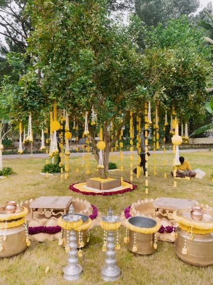 Nalesa by Geethanjali Santosh - Wedding Planning & Decoration Vibrant Haldi & Mehendi Functions photo 11