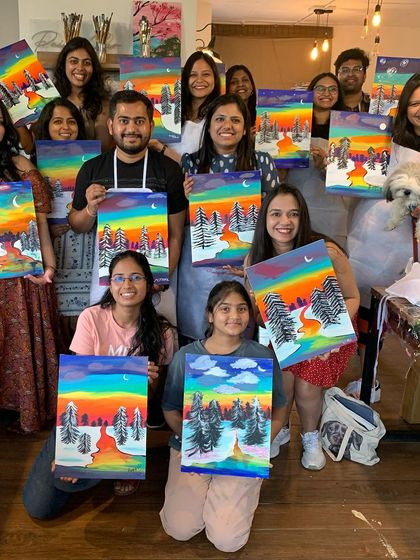 Paint Bar - Private Paint Parties The Paint Bar Vibe: At Our Studio & On The Go photo 35