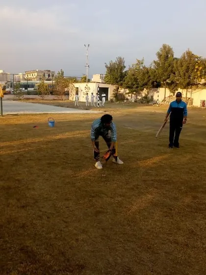 A practical demonstration of a fielding technique by guest coach Mithun Manhas. We ensure our players learn by doing, not just by listening.