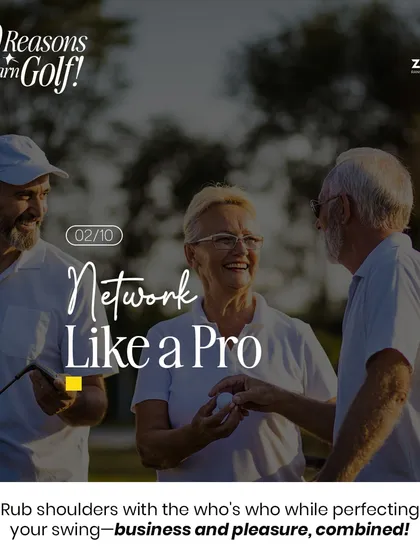 Our range is a great place to network. Connect with other professionals and business leaders while perfecting your swing.
