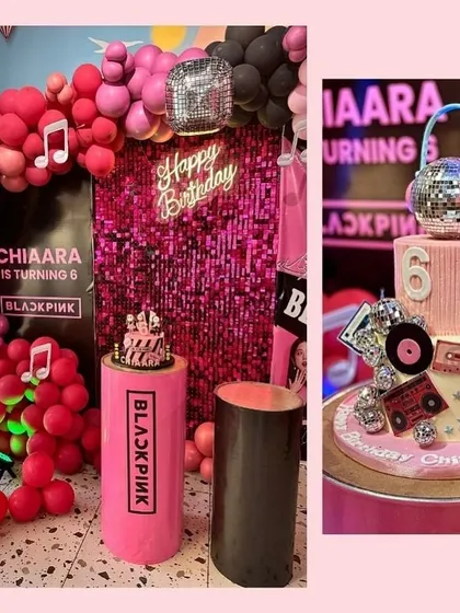 Two amazing cakes for a Blackpink fan. We work with talented bakers to ensure even the cake matches the party's theme perfectly.