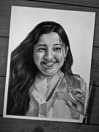 A completed commission piece that captures a joyful expression. My goal is to teach you how to create portraits that feel alive and full of emotion.