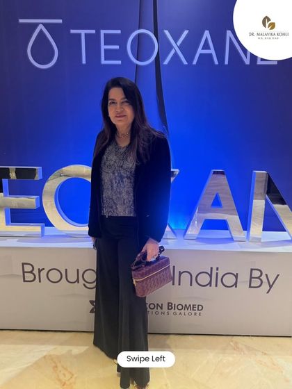 At the Teoxane India launch event. I am excited to bring these scientifically advanced fillers and skin boosters into my practice to offer more options for facial rejuvenation.