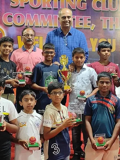 Our young award winners at the prize distribution ceremony for the Sporting Clubs' Committee, Thane. A great year for the academy.