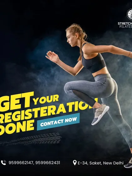 A high-energy graphic encouraging registrations for our spinning classes, showcasing the variety of workouts available at the studio.