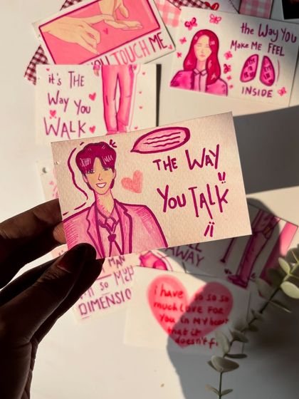 Another page from the same scrapbook, this one saying "The Way You Talk." These books are all about celebrating the little things you love about a person.