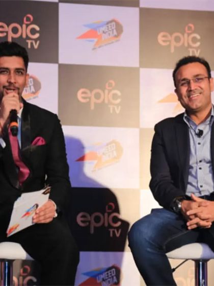 Interviewing cricket legend Virender Sehwag for Epic TV was a career highlight. My experience as a sports anchor allows me to connect with athletes and bring out their stories for the fans.