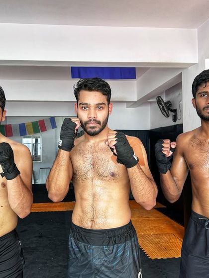 Our fighters ready to rumble after a tough training camp. This is the calm before the storm, the result of weeks of focused preparation for competition.
