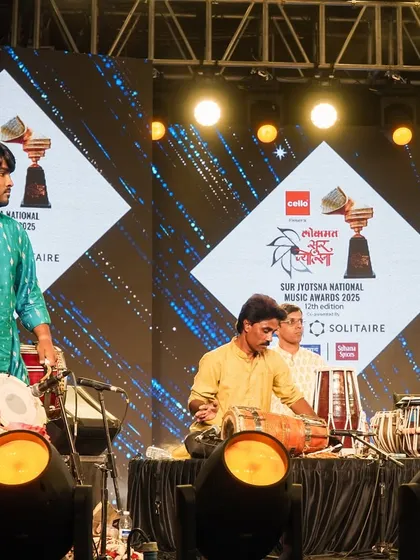 More pictures from the Surjyotsna concert, a folk and classical fusion performance. It was a pleasure to collaborate with such talented artists on dholki and sambal.
