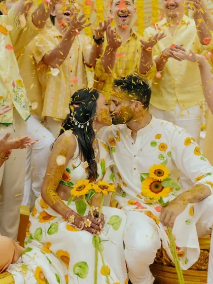 A Haldi ceremony should be about vibrant energy and infectious laughter. I love designing these sun-soaked celebrations, filled with color, fun, and moments of pure, unadulterated happiness.