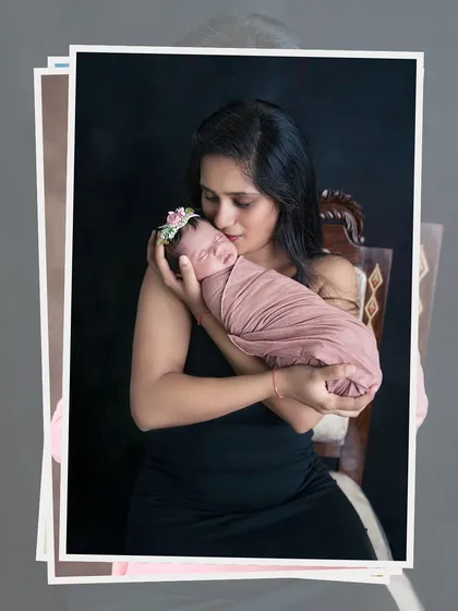A celebration of Mother's Day, this image captures the tender bond between a mother and her newborn, a love like no other.