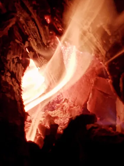 Another beautiful shot of the dancing flames. The campfire is a traditional part of any adventure camp, and ours is no different.