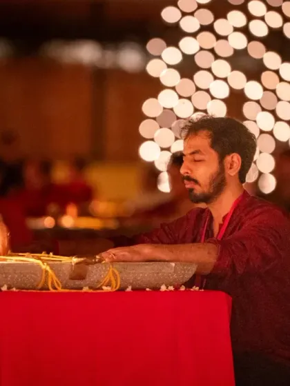 Connecting with the Linga Bhairavi Yantra is not about asking for things, but about profound connection. In this space, surrounded by the soft glow of lamps, we learn to simply be with that powerful dimension of energy.