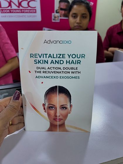 This leaflet explains the dual-action benefits of AdvanceEXO Exosomes for revitalizing both skin and hair. The treatment works by delivering potent growth factors to stimulate natural repair and rejuvenation processes.