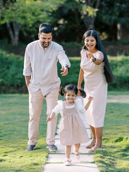 A little girl running towards the camera, full of life and energy. These action shots are some of my favorites.