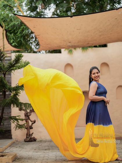 Pre Wedding Attire - Pre-Wedding Outfit Rental Dramatic Flying & Trail Gowns photo 3