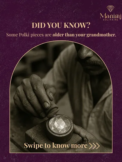 Did you know that some Polki jewellery pieces are heirlooms, older than our grandmothers? The craft uses ancient Jadau techniques, making each piece a part of history.