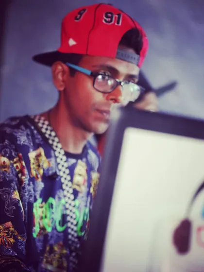 A throwback shot, focused on the music. The future has always looked bright because I put the music first.