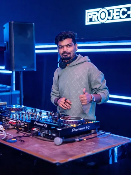 Back to base at White Lotus Club. The 'Project +' branding in the background signifies some of the top-tier events I'm a part of.