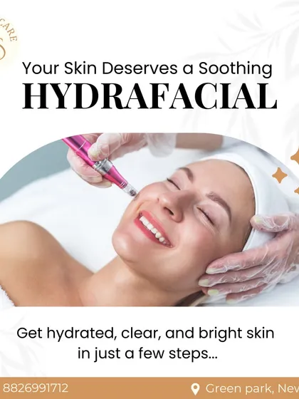 A soothing HydraFacial is the perfect way to achieve clear, bright, and hydrated skin. This visual highlights the relaxing yet effective nature of the treatment, making it a favorite for brides and grooms wanting to look their best.