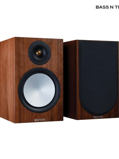The walnut finish on the Monitor Audio Silver 100 7G adds a touch of classic warmth. The included magnetic grille offers a more understated look when desired.