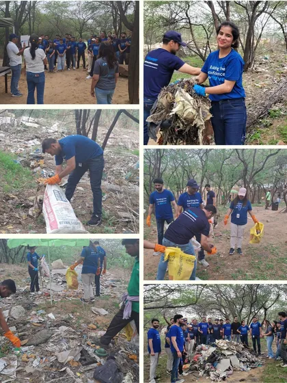 More scenes from the Mercer cleanup drive, where volunteers worked tirelessly to remove months worth of accumulated trash from the Aravali Forest, leaving it cleaner and healthier.