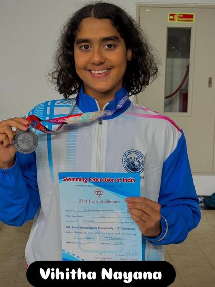 Basavanagudi Aquatic Centre - Swimming Coaching and Lessons Our Champions: A Legacy of Medals photo 38