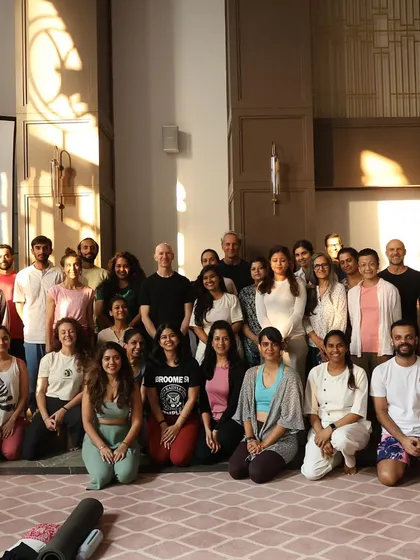 The wonderful community that came together for the yoga immersion with Eddie Stern. It was two days of incredible learning, connection, and shared practice.