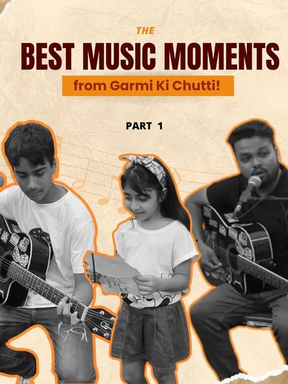 More great memories from the 'Garmi Ki Chutti' event, featuring our young performers on guitar and vocals.