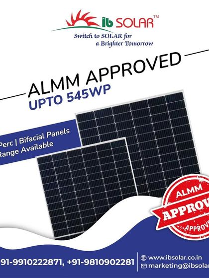 Our ALMM-approved Mono PERC and bifacial panels, with a range up to 545WP, are ready to power your sustainability goals. This approval signifies our commitment to meeting the stringent quality benchmarks set for the Indian solar industry.