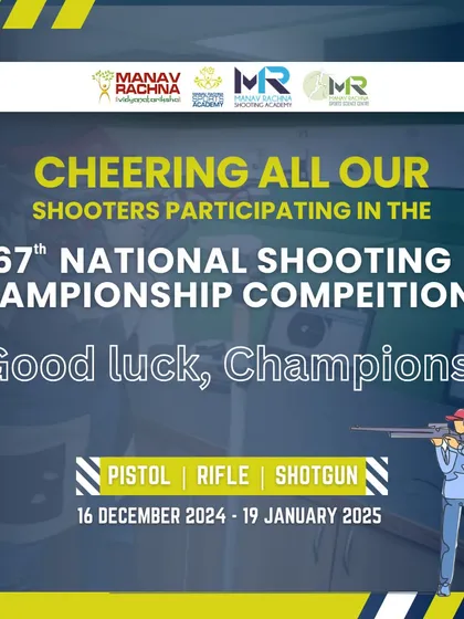 Cheering on all our shooters participating in the 67th National Shooting Championship. We wish them the best of luck as they aim for glory on the national stage.