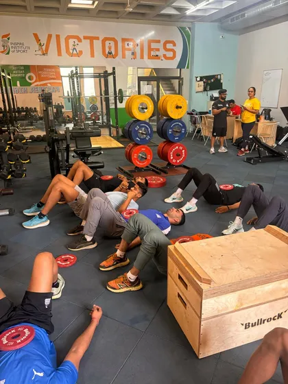 Recovery is an active weapon. Here, I'm guiding the Haryana Steelers through diaphragmatic breathing exercises. This isn't just relaxation; it's a science-backed method to activate the parasympathetic nervous system for faster, more complete recovery.
